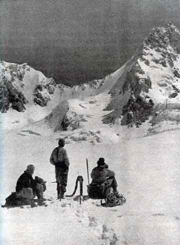 
Savoia Pass where the 1938 American Expedition tried three times to reach the Northwest ridge - Five Miles High book
